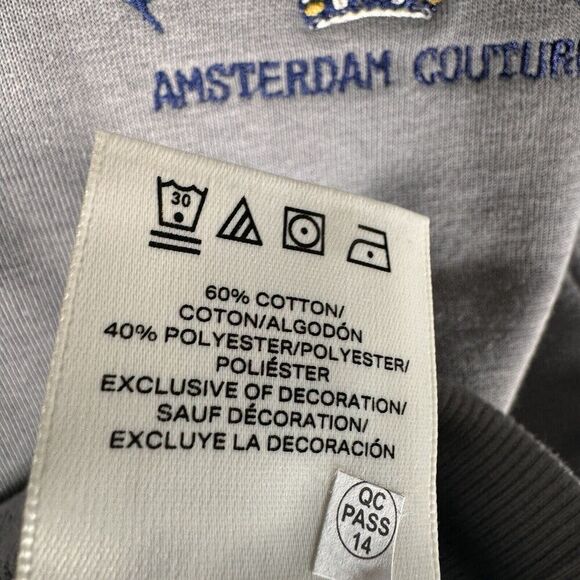 Scotch & Soda Relaxed Fit Graphic Hoodie NWT Men's Small Aspahlt Gray Sweatshirt - Picture 11 of 13